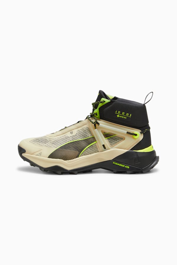 Explore NITRO Mid GORE-TEX Men's Hiking Shoes, Putty-PUMA Black-Lime Pow, extralarge-GBR