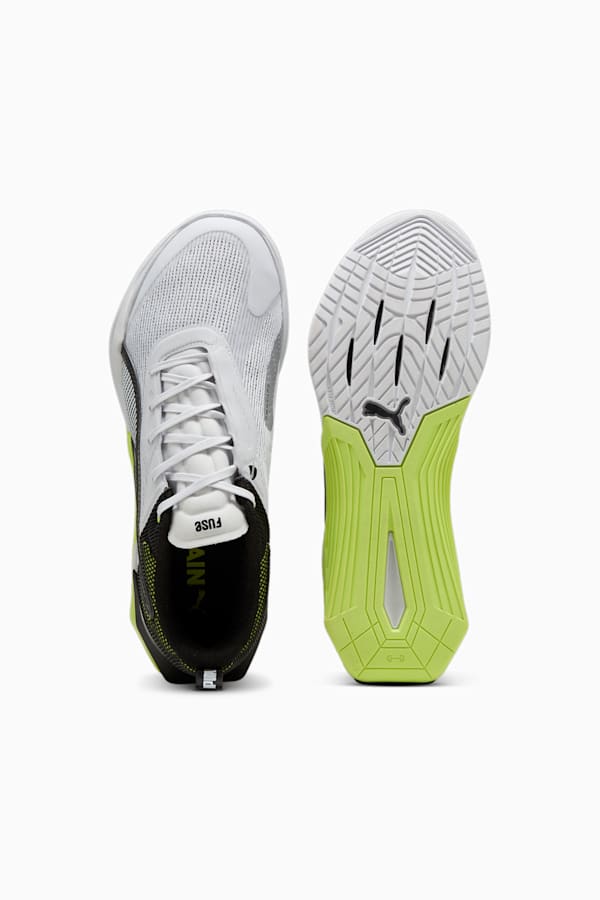 Fuse 3.0 Men's Training Shoes, Silver Mist-Lime Pow-PUMA Black, extralarge