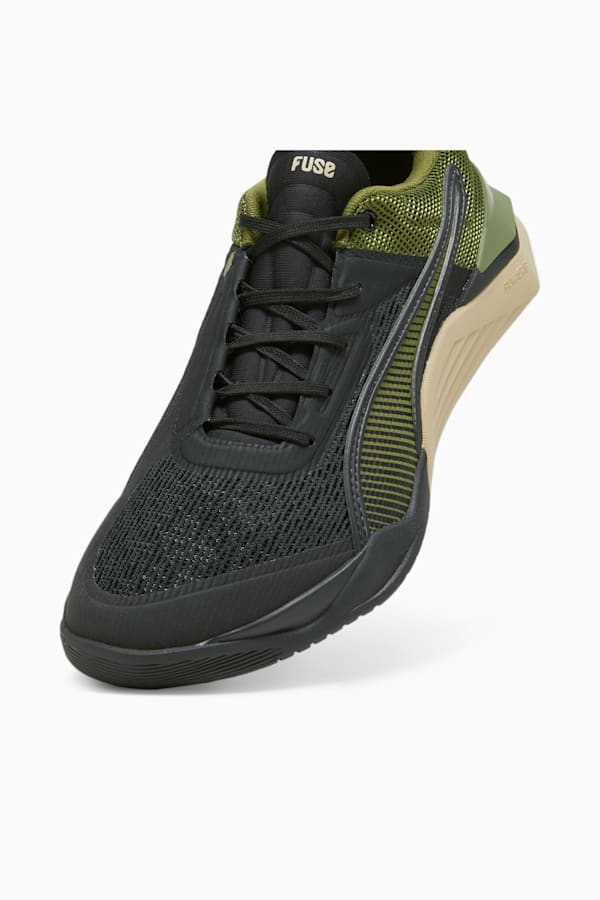 Fuse 3.0 Men's Training Shoes, PUMA Black-Cool Dark Gray-Olive Green-Putty, extralarge