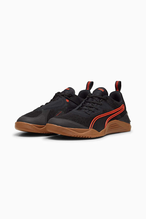 Fuse 3.0 Men's Training Shoes, PUMA Black-Redmazing, extralarge