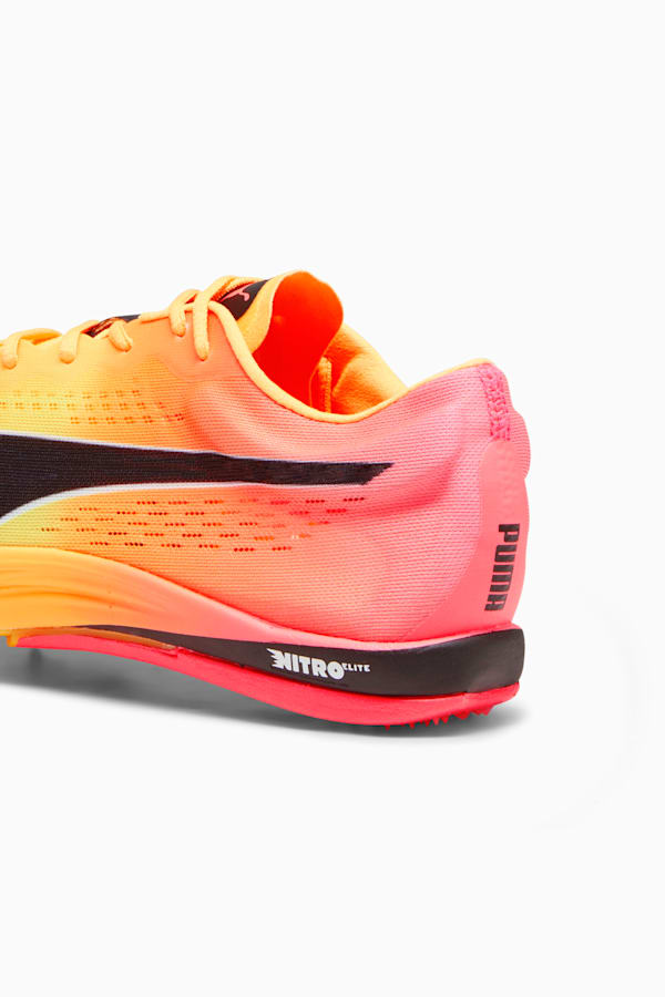 evoSPEED Long Distance Nitro Elite+ Track and Field Shoes, Sun Stream-Sunset Glow-PUMA Black, extralarge