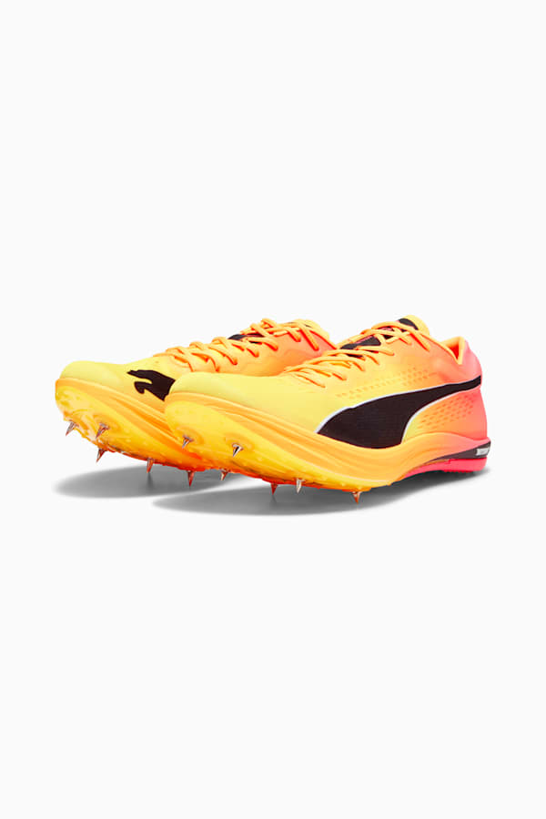 evoSPEED Long Distance Nitro Elite+ Track and Field Shoes, Sun Stream-Sunset Glow-PUMA Black, extralarge