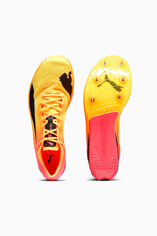 evoSPEED Long Distance Nitro Elite+ Track and Field Shoes, Sun Stream-Sunset Glow-PUMA Black, extralarge