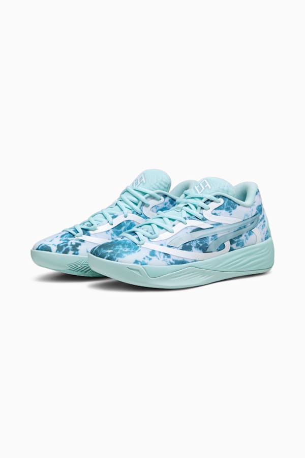 Stewie 2 Water Women's Basketball Shoes, Light Aqua-PUMA White, extralarge