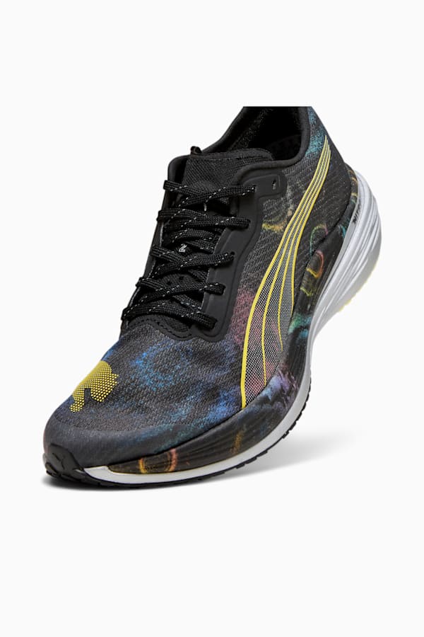 Deviate NITRO Elite 2 'Marathon Series' Men's Running Shoes, PUMA Black-PUMA Silver-Yellow Blaze, extralarge-GBR