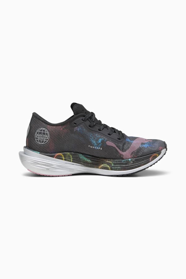 Deviate NITRO Elite 2 'Marathon Series' Women's Running Shoes, PUMA Black-Strawberry Burst-Yellow Blaze, extralarge-GBR