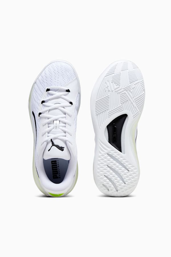 All-Pro NITRO Basketball Shoes, PUMA White-Lime Squeeze, extralarge