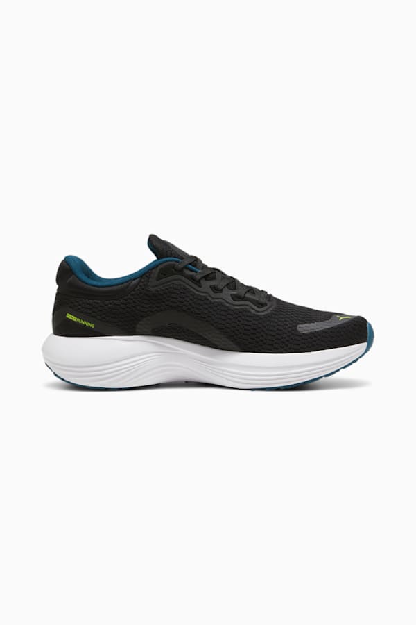 Scend Pro Running Shoes, PUMA Black-Lime Pow-Ocean Tropic, extralarge