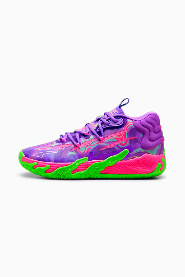 MB.03 Toxic Basketball Shoes, Purple Glimmer-Green Gecko, extralarge