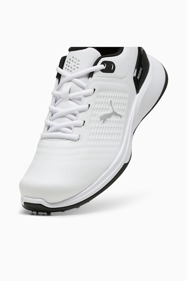 Grip Fusion Flex Men's Golf Shoes, PUMA White-PUMA Black, extralarge-GBR