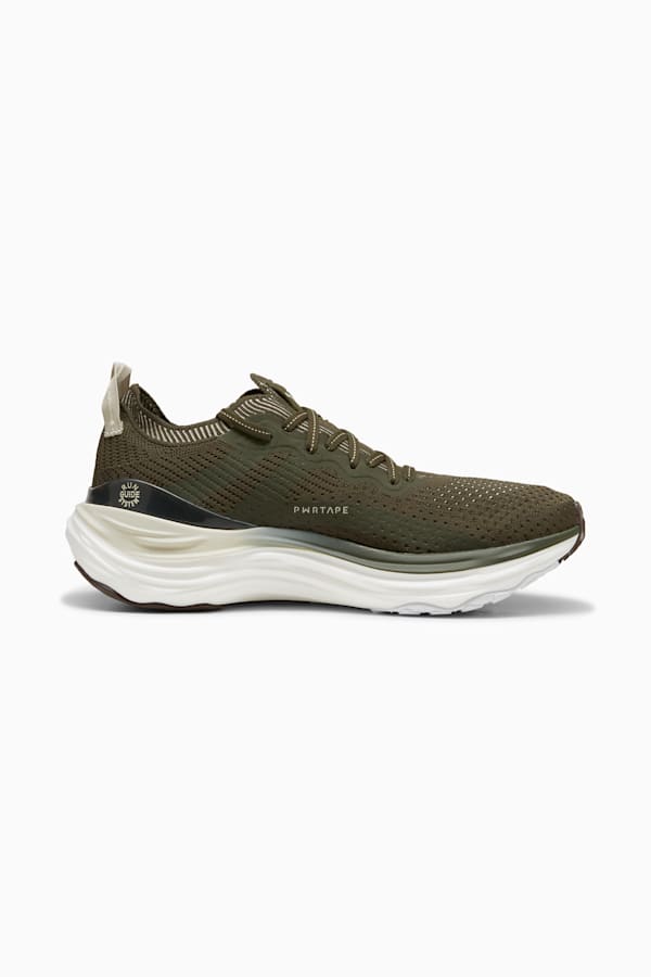 ForeverRun NITRO Knit Men's Running Shoes, Dark Olive-PUMA White, extralarge