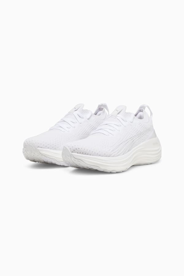 ForeverRun NITRO Knit Women's Running Shoes, PUMA White-Feather Gray, extralarge