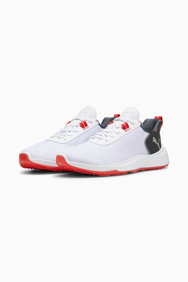 Fusion Crush Sport Golf Shoes Men, PUMA White-Dark Coal, extralarge