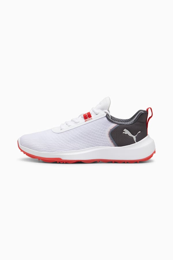 Fusion Crush Sport Golf Shoes Men, PUMA White-Dark Coal, extralarge