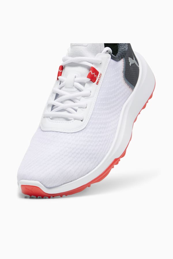 Fusion Crush Sport Golf Shoes Men, PUMA White-Dark Coal, extralarge