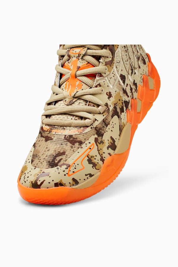 MB.01 Digital Camo Basketball Shoes, Pale Khaki-Ultra Orange, extralarge