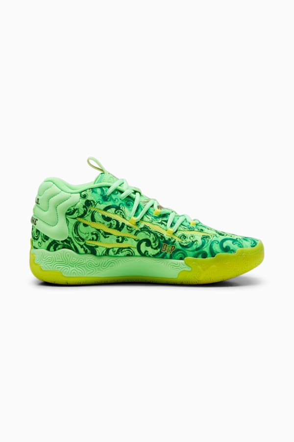 PUMA x LAFRANCÉ MB.03 Basketball Shoes, Fluro Green Pes-PUMA Green-Fluro Yellow Pes, extralarge