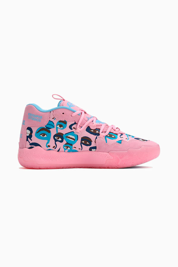 MB.03 Kid Super Basketball Shoes, Pink Lilac-Team Light Blue, extralarge