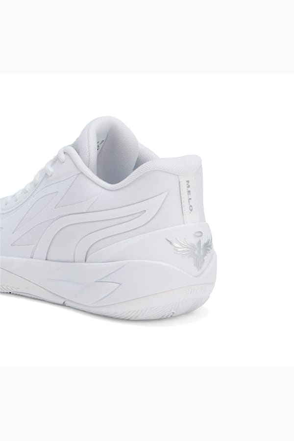 MB.02 Lo Basketball Shoes, PUMA White-PUMA Silver, extralarge