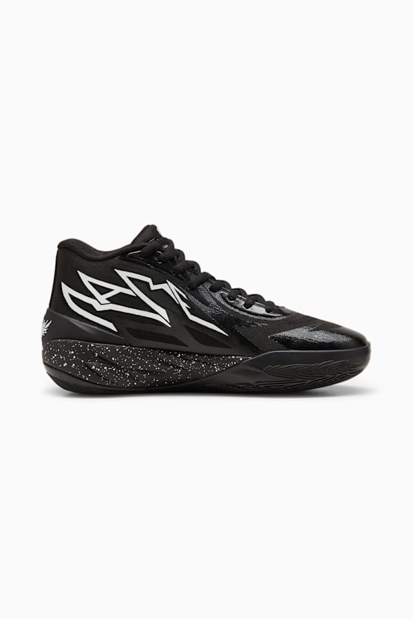 MB.02 Basketball Shoes, PUMA Black-PUMA White, extralarge