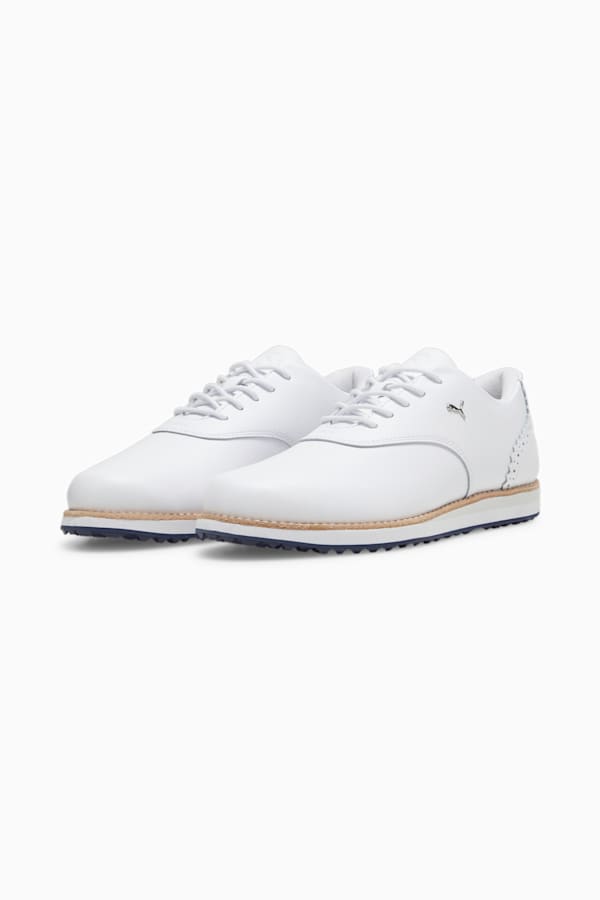 PUMA Avant Women's Golf Shoes, PUMA White-Deep Navy-Sand Dune, extralarge