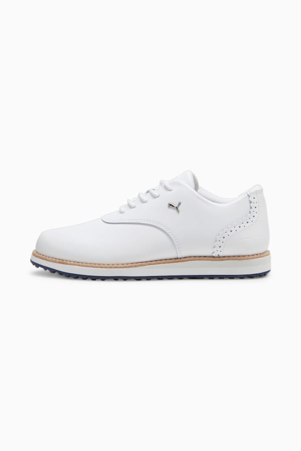 PUMA Avant Women's Golf Shoes, PUMA White-Deep Navy-Sand Dune, extralarge