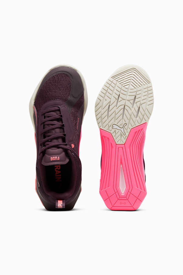 Fuse 3.0 Women's Training Shoes, Midnight Plum-Vapor Gray-Sunset Glow, extralarge