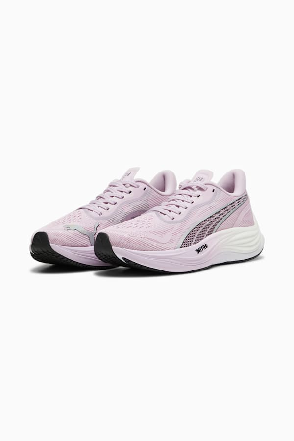 Velocity NITRO™ 3 Women's Running Shoes, Grape Mist-PUMA Black, extralarge
