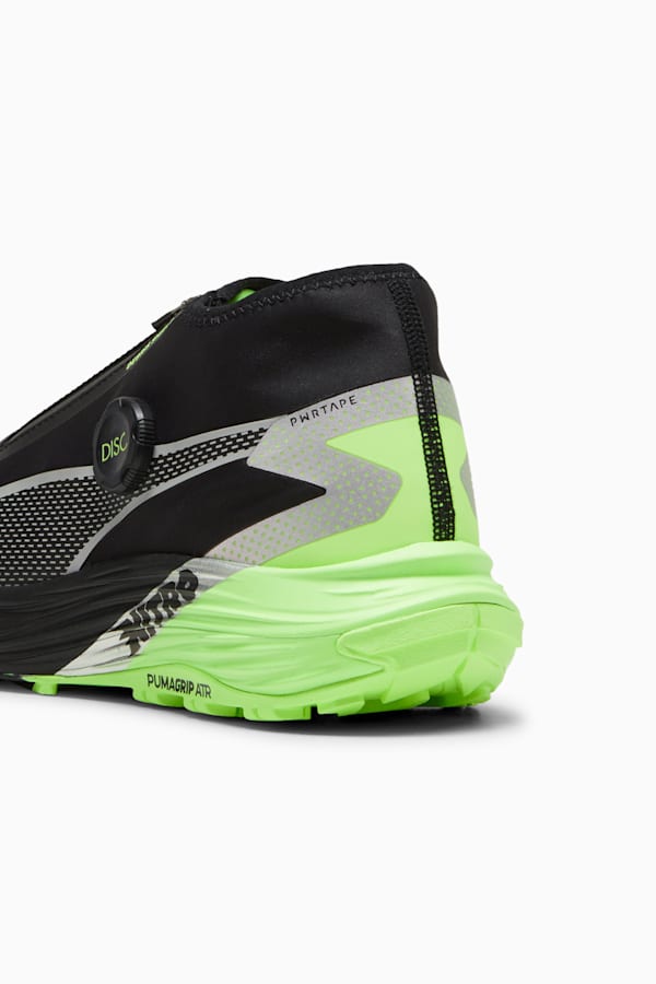 Voyage NITRO™ 3 Disc Trail Running Shoes Men, PUMA Black-Puma Silver-Fizzy Apple, extralarge