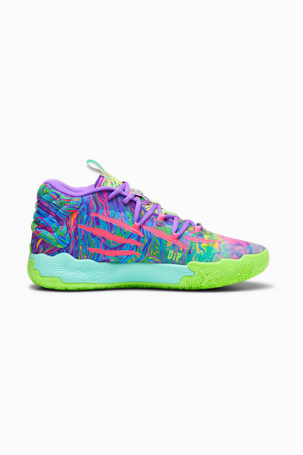 MB.03 Be You Basketball Shoes, Purple Glimmer-KNOCKOUT PINK-Green Gecko, extralarge