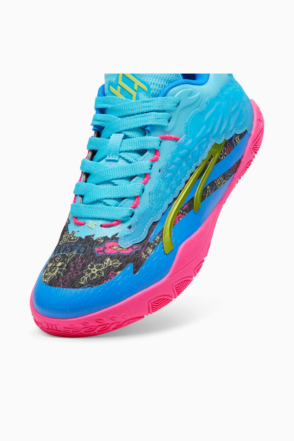 Stewie 3 Midnight in Tokyo Basketball Shoes Women, Bright Aqua-Fluro Pink Pes-PUMA Black, extralarge