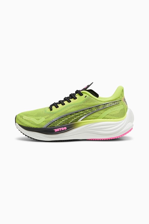 Velocity NITRO™ 3 Women's Running Shoes, Lime Pow-PUMA Black-Poison Pink, extralarge