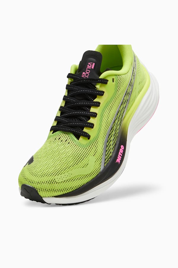 Velocity NITRO™ 3 Women's Running Shoes, Lime Pow-PUMA Black-Poison Pink, extralarge