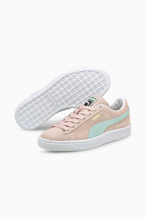 Suede Classic XXI Youth Trainers, Lotus-Eggshell Blue, extralarge