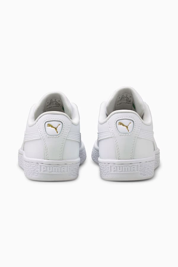 Basket Classic XXI Youth Trainers, Puma White-Puma White, extralarge