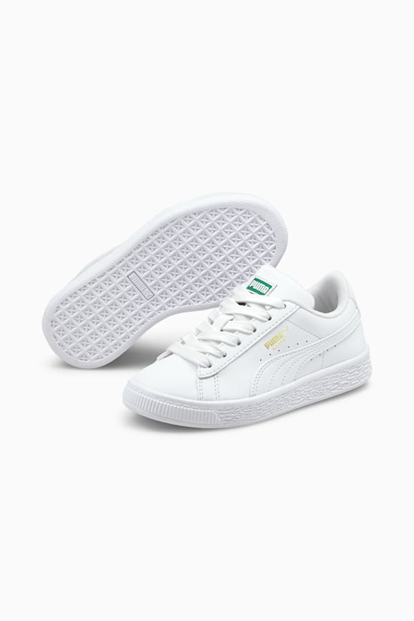 Basket Classic XXI Trainers Kids, Puma White-Puma White, extralarge