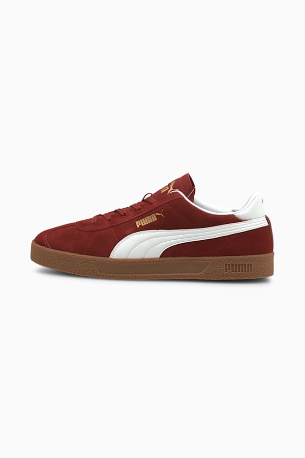 Club Trainers, Intense Red-Puma White-Puma Team Gold-Gum, extralarge