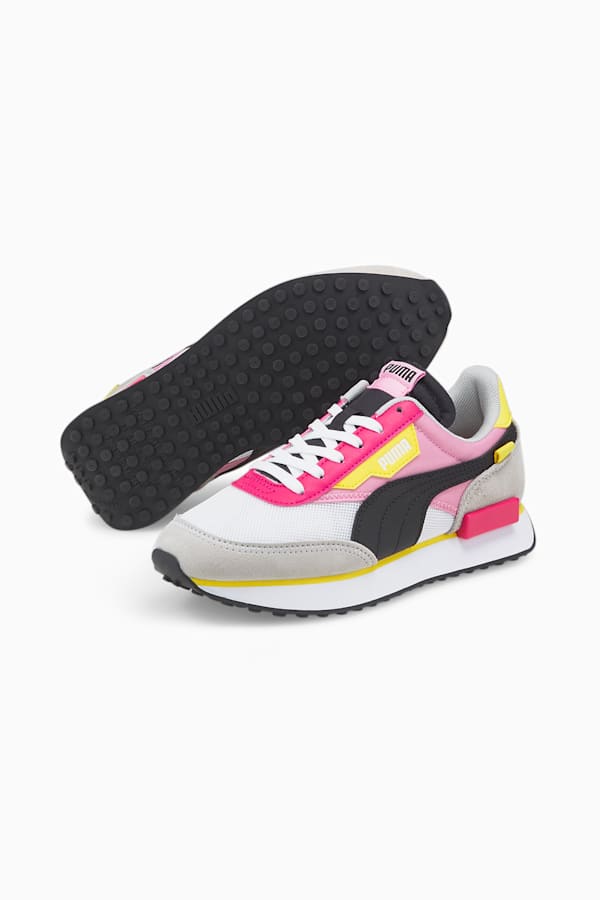 Future Rider Splash Youth Trainers, Puma White-PRISM PINK, extralarge