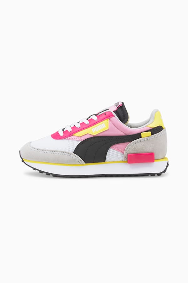 Future Rider Splash Youth Trainers, Puma White-PRISM PINK, extralarge