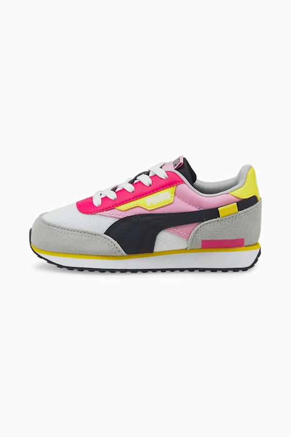 Future Rider Splash Kids' Trainers, Puma White-PRISM PINK, extralarge