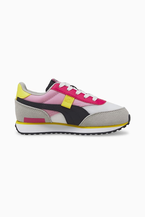 Future Rider Splash Kids' Trainers, Puma White-PRISM PINK, extralarge