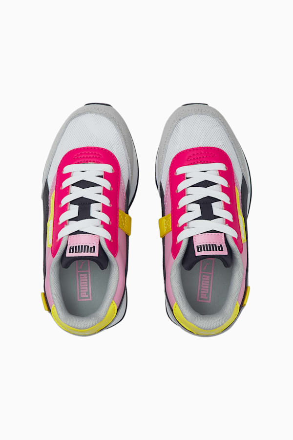 Future Rider Splash Kids' Trainers, Puma White-PRISM PINK, extralarge
