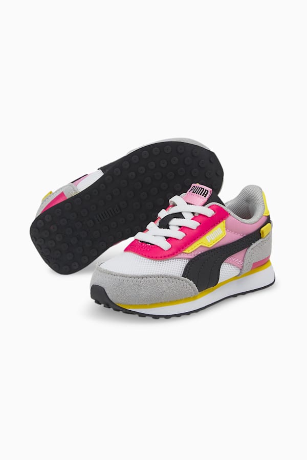 Future Rider Splash AC Babies' Trainers, Puma White-PRISM PINK, extralarge