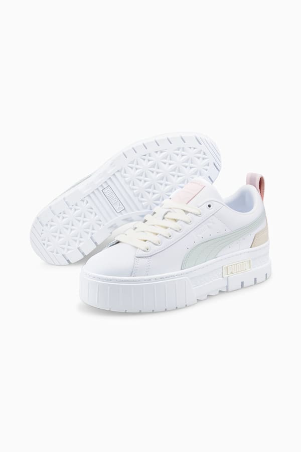 Mayze Luxe Trainers Women, Puma White-Pristine, extralarge