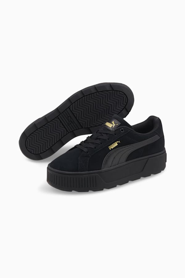 Karmen Women's Trainers, Puma Black-Puma Team Gold, extralarge