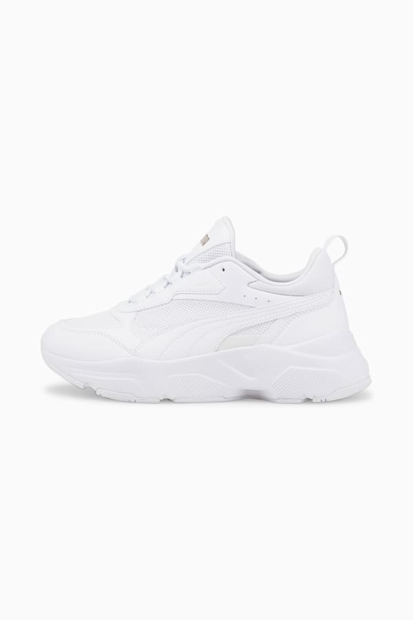 Cassia Women's Trainers, Puma White-Puma White-Puma Team Gold, extralarge