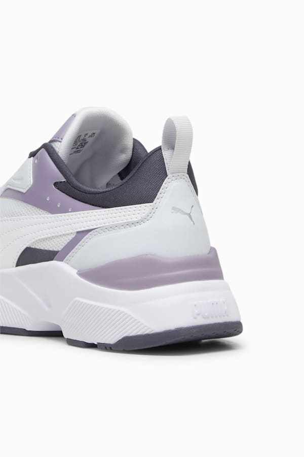 Cassia Women's Trainers, Silver Mist-PUMA White-Galactic Gray-Pale Plum-PUMA Silver, extralarge