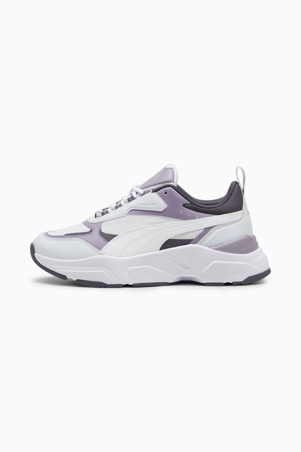 Cassia Women's Trainers, Silver Mist-PUMA White-Galactic Gray-Pale Plum-PUMA Silver, extralarge