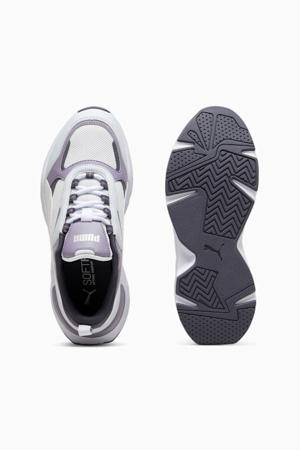 Cassia Women's Trainers, Silver Mist-PUMA White-Galactic Gray-Pale Plum-PUMA Silver, extralarge