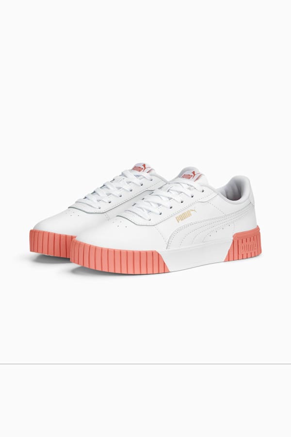 Carina 2.0 Sneakers Women, PUMA White-Hibiscus Flower-PUMA Gold, extralarge